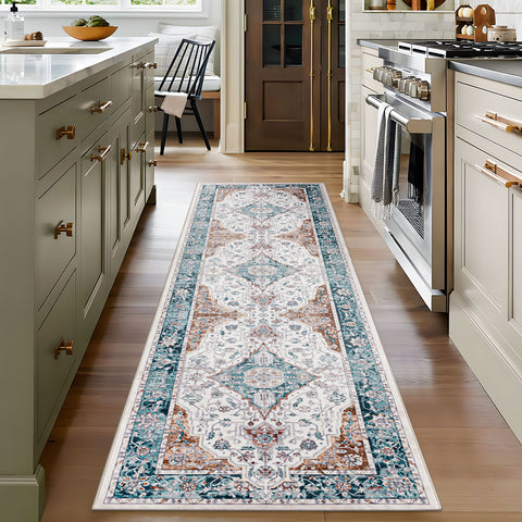 Beautiful Diamond Hallway Runner Soft Plush Entry Way Carpet Mat 80x300cm