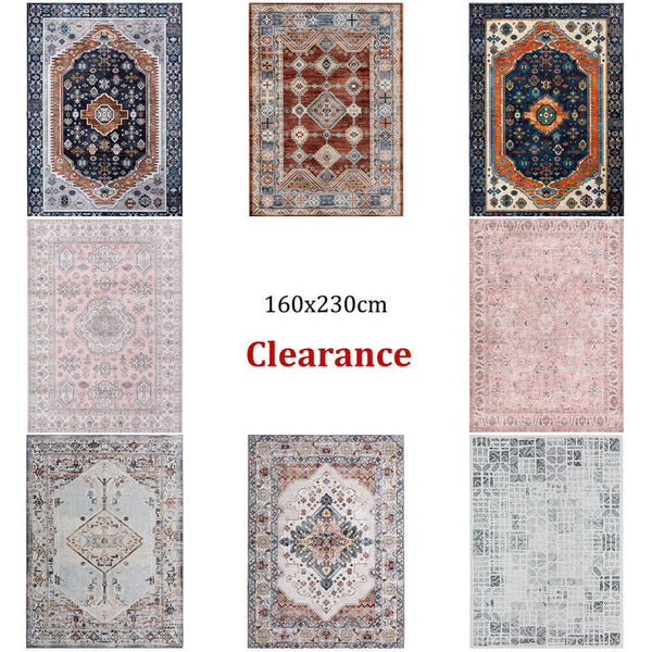 Bargains! Clearance! 160x230cm Rugs Non Slip Bedside Mat Soft Plush Machine Washable