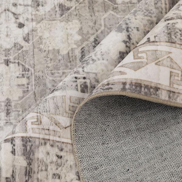 Beige Runner Plush Traditional Carpet Machine Washable Hallway Rugs 80x300cm