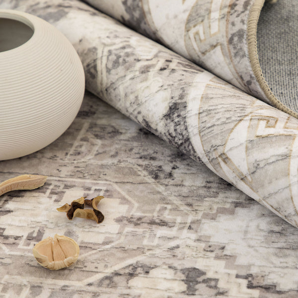 Beige Runner Plush Traditional Carpet Machine Washable Hallway Rugs 80x300cm