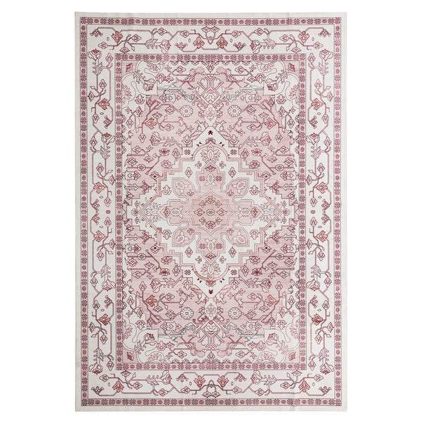 Extra Large Rug Pastel Pink Retro Lounges Carpet Beautiful Soft Plush Runner Machine Washable Mat - Rugaustralia