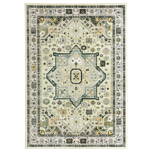 Extra Large Floor Rug Elegant Mustard Soft Plush Vintage Retro Traditional Carpet Mat Machine Washable Rugs