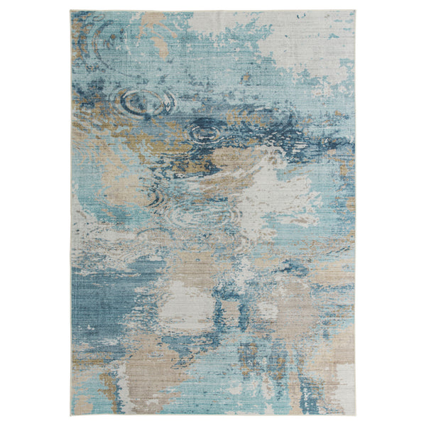 Clearance Extra Large Rug Blue Teal Aqua Soft Plush Modern Abstract Carpet Machine Washable Hall Runner Shag Mat