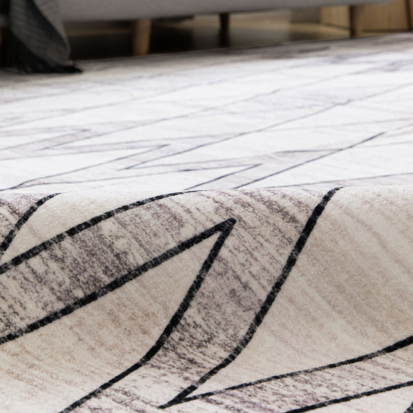 Last 6 pcs  Extra Large Area Rug Beige Grey Diamond Rhombus Moroccan Geometric Carpet Machine Washable Mat