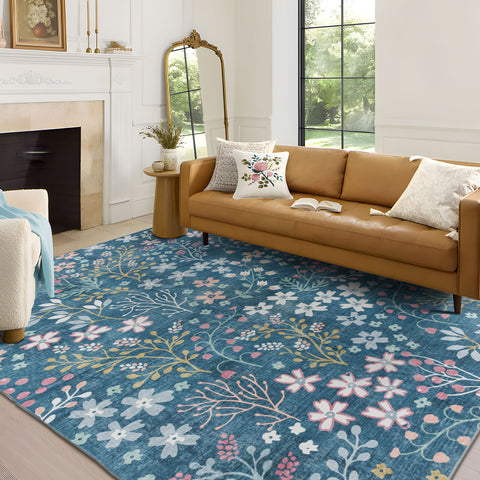 Flash Deal Extra Large Rugs Teal Turquoise Blue Machine Washable Lounges Carpet Corridor Runner Washable - Rugaustralia