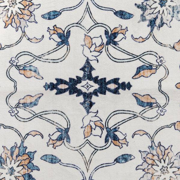 Clearance Extra Large Baby Blue Area Rug Soft Plush Allover Traditional Carpet Machine Washable