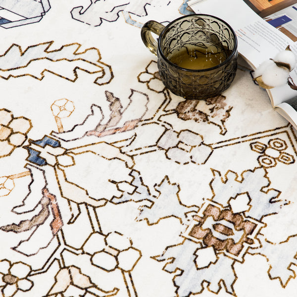 Coffee Brown Hallway Runner Soft Plush Distressed Retro Carpet Mat 80x300cm