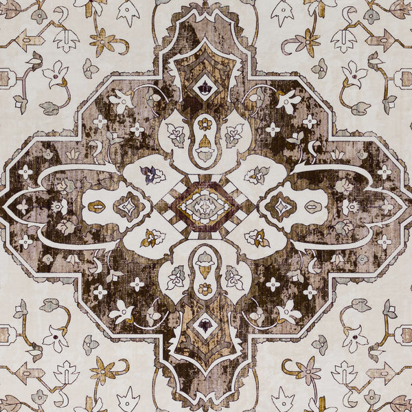 Beautiful Persian Runner Machine Washable Mat Beige Camel Non Slip Mat 80x300cm