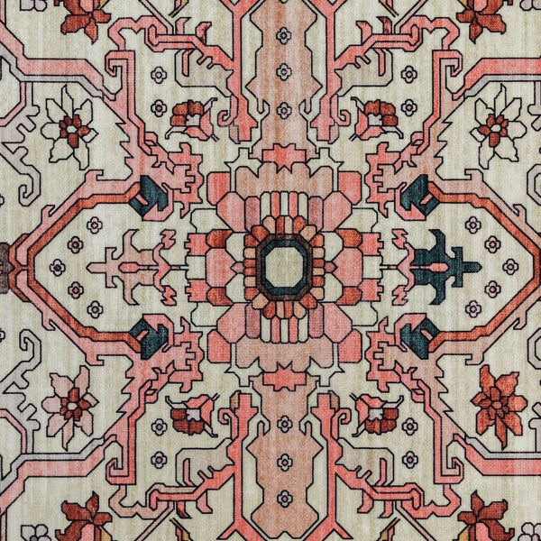 Extra Large Area Rug Vintage Red Soft Plush Non Slip Lounges Carpet Washable Mat Corridor Runner