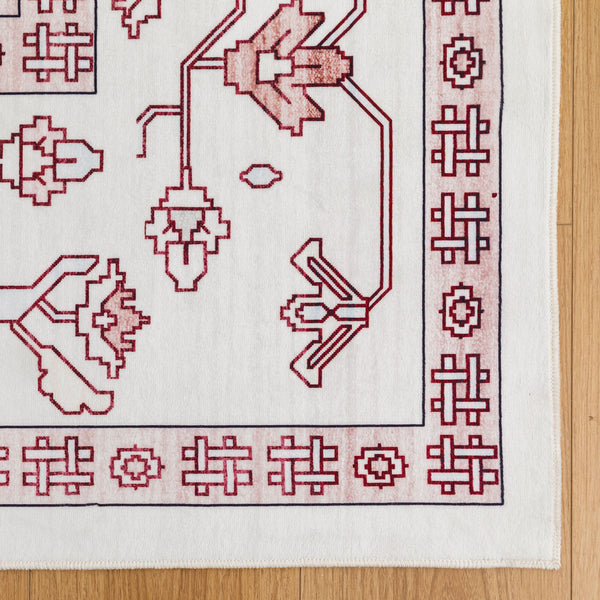 Extra Large Rug Pastel Pink Retro Lounges Carpet Beautiful Soft Plush Runner Machine Washable Mat - Rugaustralia