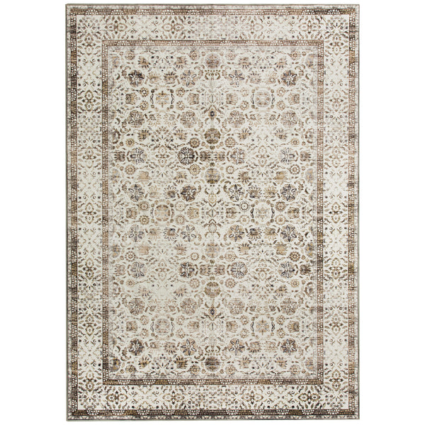 Extra Large Beige Brown Allover Carpet Machine Washable Mat Non Slip Hallway Runner Rugs