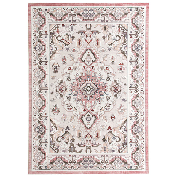 Flash Deal Extra Large Rug Pink Soft Plush Retro Traditional Carpet Machine Washable Runner