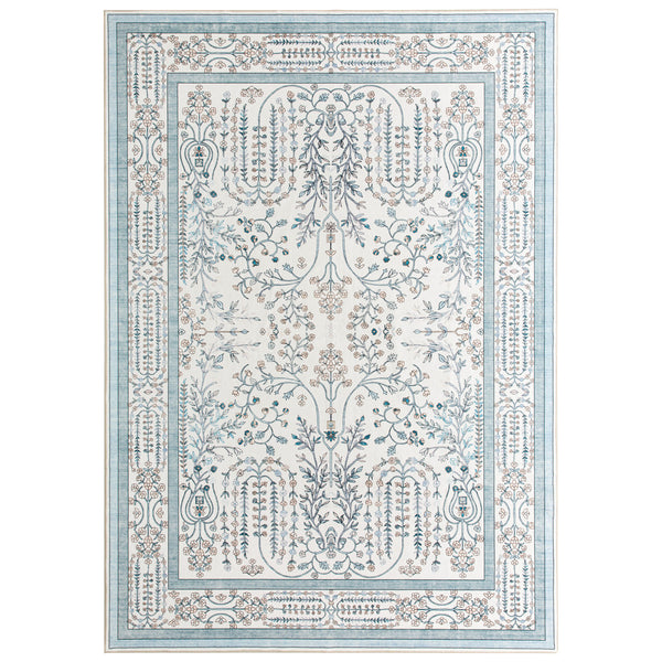 Extra Large Floor Rug Sage Green Elegant Vines Machine Washable Carpet Botanical Leaf Rugs Non Slip Soft Corridor Runner