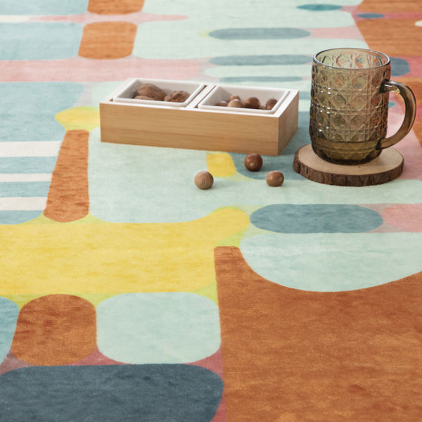 Orange Multi Floor Runner Stunning Soft Entry Way Carpet Machine Washable 80x300