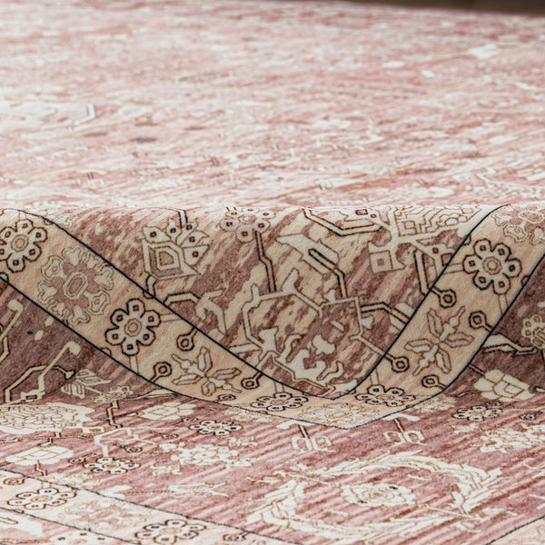 Terracotta Hallway Runner Beautiful Distressed Non Slip Entryway Carpet 80x300cm