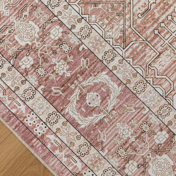 Terracotta Hallway Runner Beautiful Distressed Non Slip Entryway Carpet 80x300cm