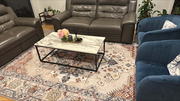 Extra Large Rug Gold Ivory Charming Blossom Medallion Lounges Carpet Runner Rugs Machine Washable