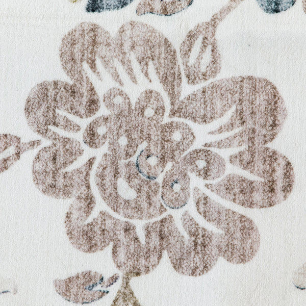 Extra Large Floor Rug Mint Ivory Botanical Lounges Rug Machine Washable Tropical Carpet