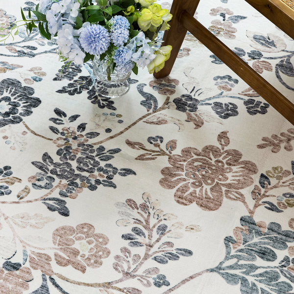 Floral Hallway Runner Mint Green Soft Plush Rug Non Slip Corridor Carpet 80x300