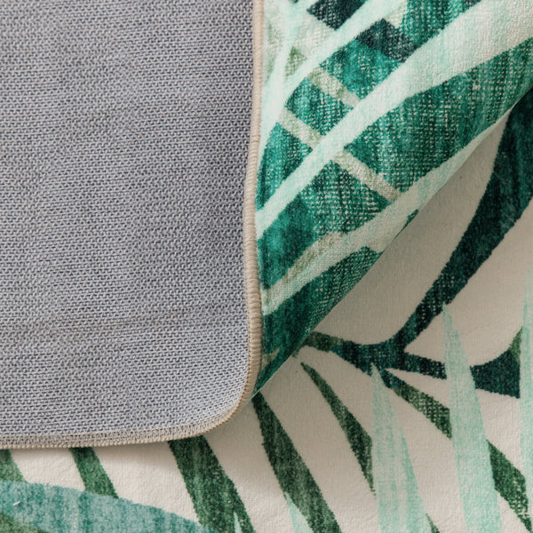 Green Tropical Hallway Runner Floral Corridor Mat Entry Way Rug 80x300cm