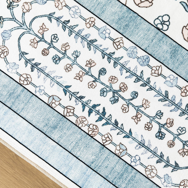 Extra Large Floor Rug Sage Green Elegant Vines Machine Washable Carpet Botanical Leaf Rugs Non Slip Soft Corridor Runner