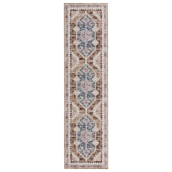 Orange Hallway Runner Beautiful Diamond Retro Carpet Washable Mat 80x300cm