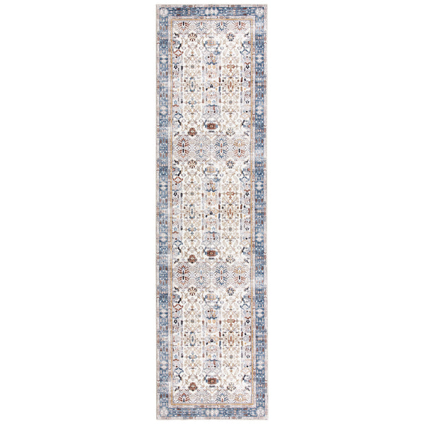 Flash Deal Extra Large Rug Navy Blue Ivory Beautiful Vintage Traditional Carpet Machine Washable