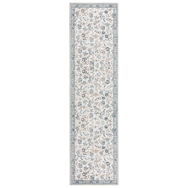 Floral Hallway Runner Mint Green Soft Plush Rug Non Slip Corridor Carpet 80x300