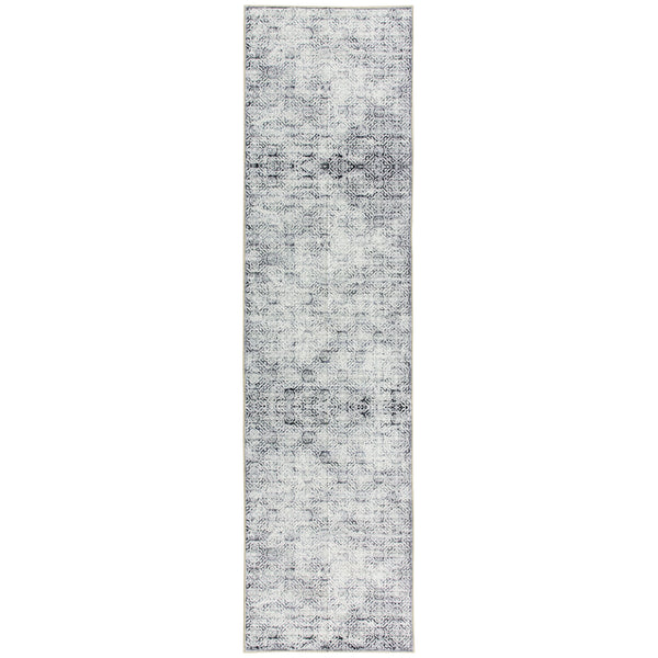 Extra Large Floor Rug Light Grey Plush Warm Geometric Diamond Carpet Machine Washable Runner