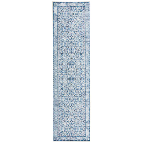 Extra Large Rug Ocean Blue Mandala Beautiful Allover Lounges Carpet Machine Washable Non Slip Mat