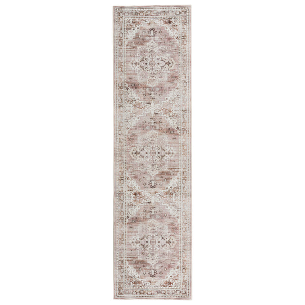 Dusty Pink Floor Runner Soft Plush Long Hallway Runners Washable Carpet 80x300cm
