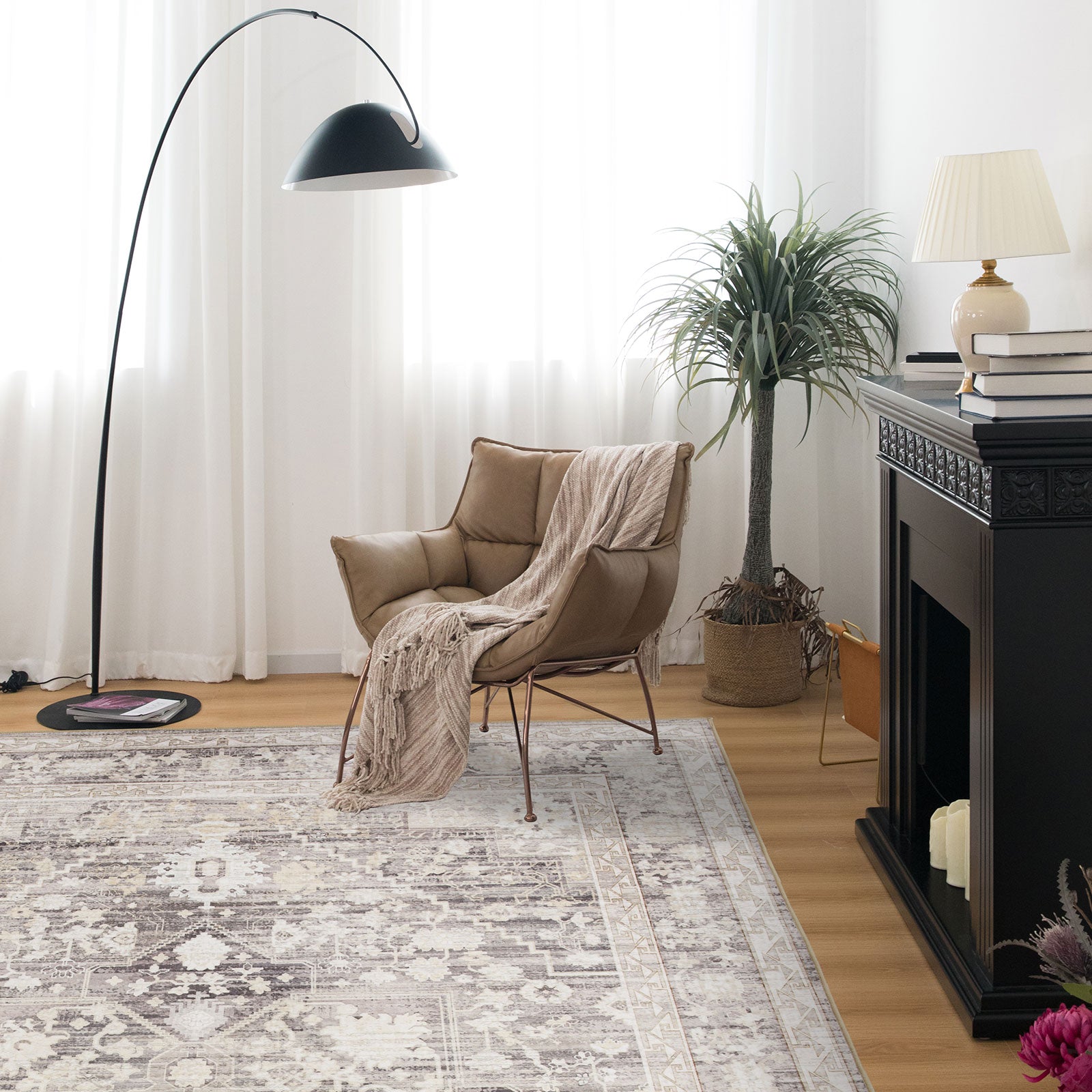 Clearance Extra Large Rugs Beige Grey Beautiful Neutral Floor Carpet D ...