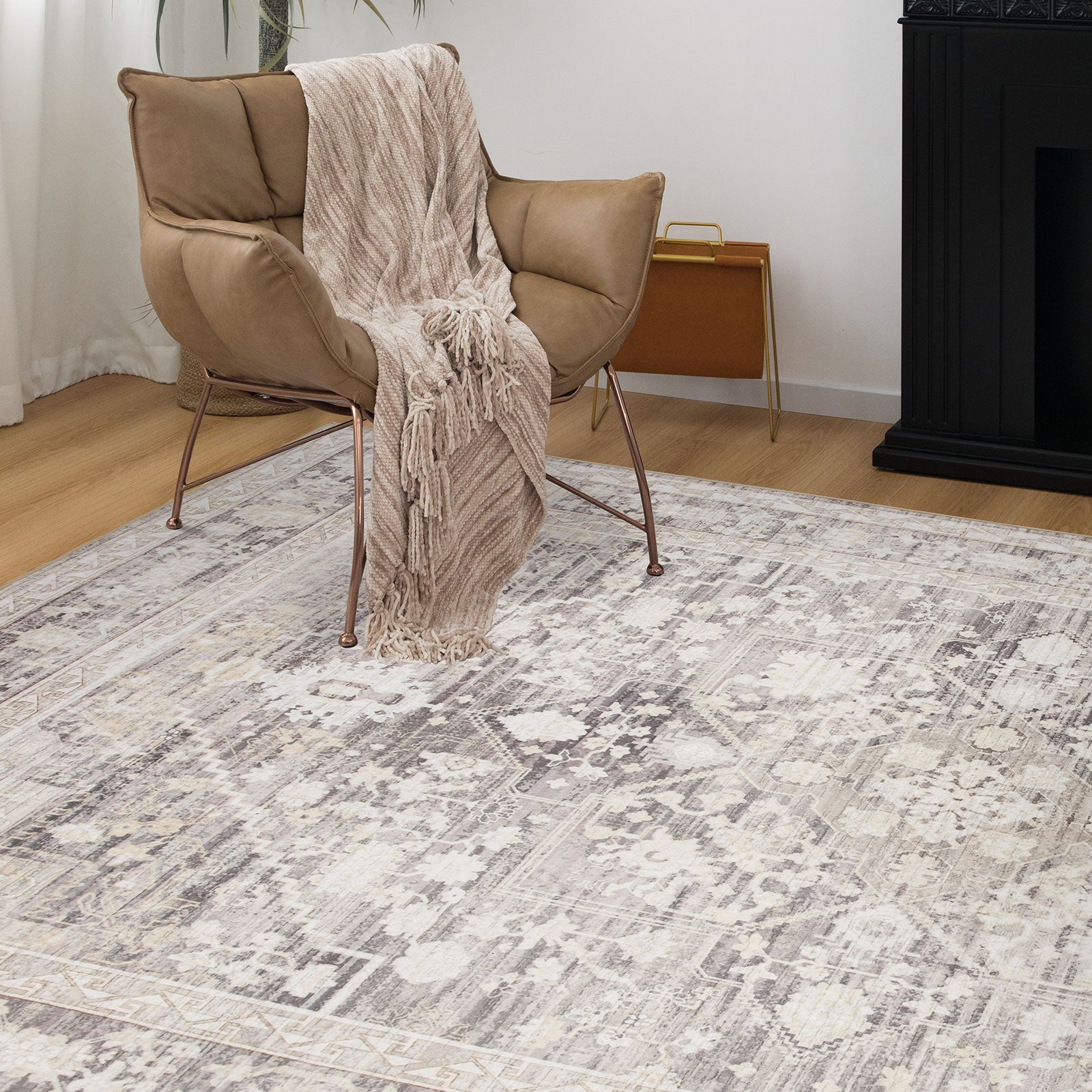 Clearance Extra Large Rugs Beige Grey Beautiful Neutral Floor Carpet D ...