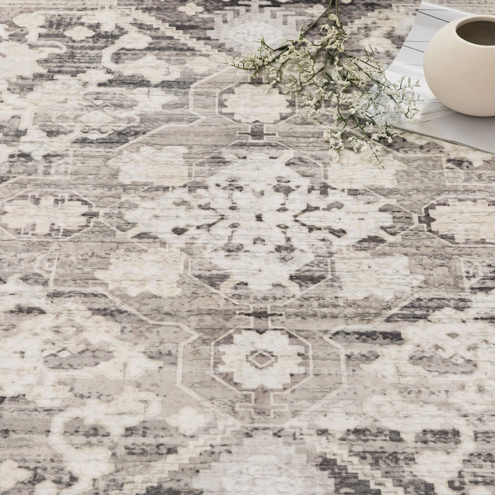 Clearance Extra Large Rugs Beige Grey Beautiful Neutral Floor Carpet D ...