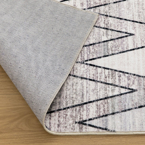 Flash Deal Beige Hallway Runner Diamond Rhombus Corridor Carpet Non Slip Soft Mat 80x300cm