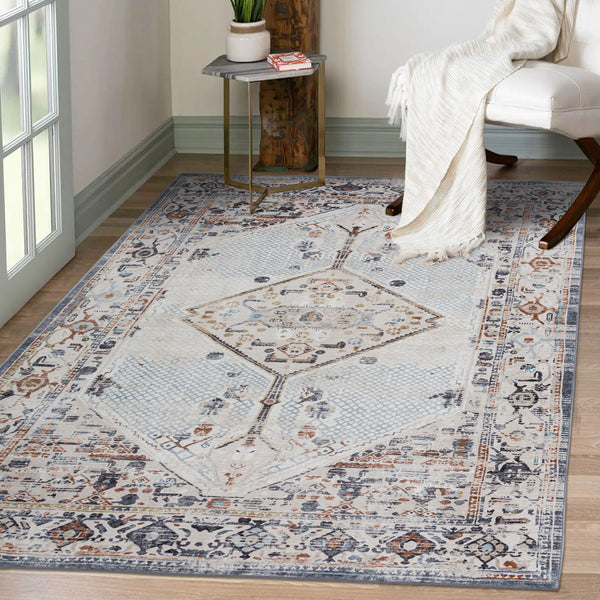 Last 2  Pcs Large Cream Ivory Beautiful Boho Carpet Machine Washable Bohemian Mat Geometric Hallway Runner