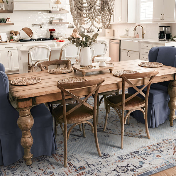 Last 2  Pcs Large Cream Ivory Beautiful Boho Carpet Machine Washable Bohemian Mat Geometric Hallway Runner