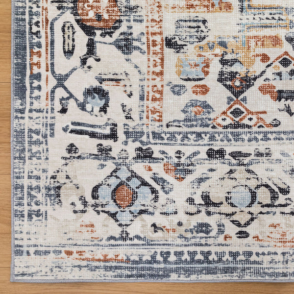 Last 2  Pcs Large Cream Ivory Beautiful Boho Carpet Machine Washable Bohemian Mat Geometric Hallway Runner