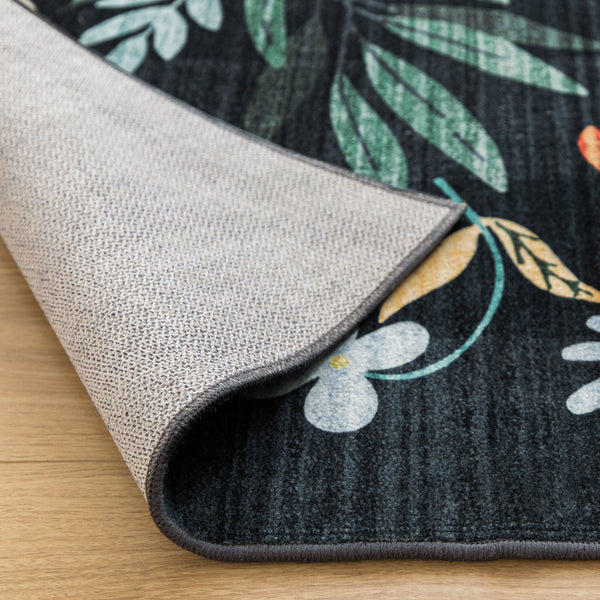 Extra Large Area Rug Charcoal Green Beautiful Mandala Carpet Soft Boho Chic Mat Machine Washable