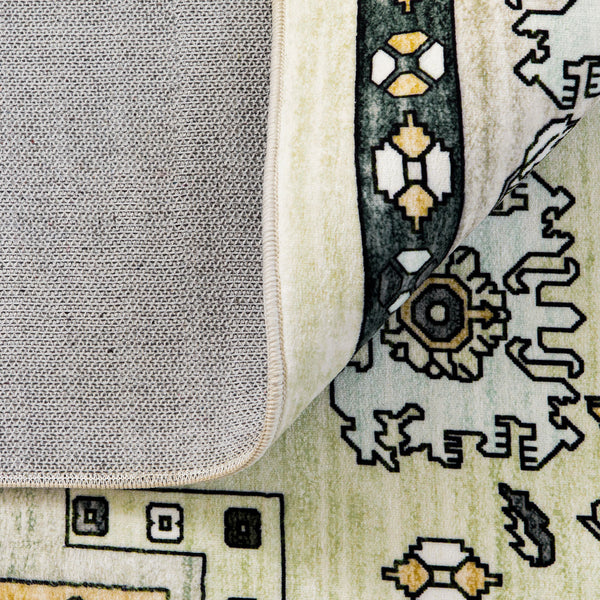 Extra Large Floor Rug Elegant Mustard Soft Plush Vintage Retro Traditional Carpet Mat Machine Washable Rugs