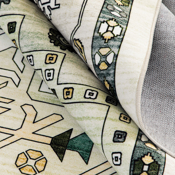 Extra Large Floor Rug Elegant Mustard Soft Plush Vintage Retro Traditional Carpet Mat Machine Washable Rugs