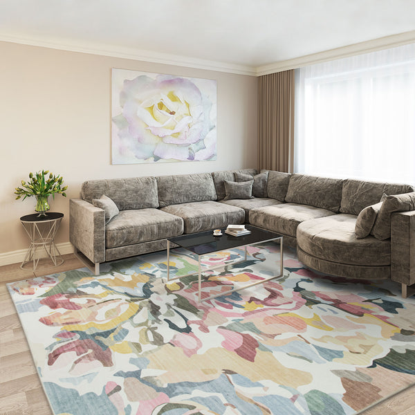 Flash Deal Extra Large Rugs Pink Rose Soft Modern Lounges Carpet Washable Hall Runner Rug
