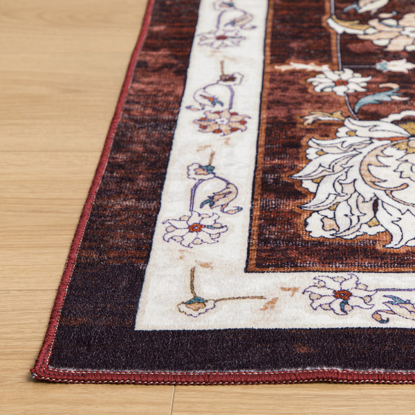 Rust Red Hallway Runner Soft Plush Warm Corridor Rugs Non Slip Rug 80x300cm