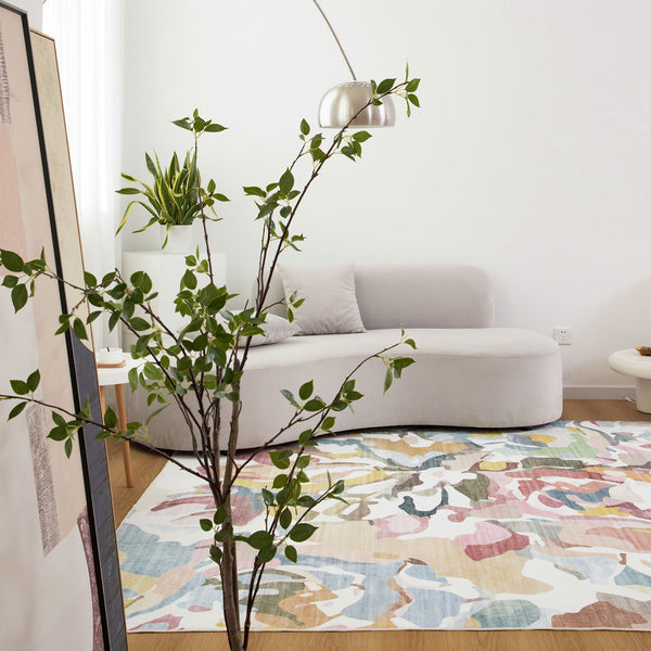 Flash Deal Extra Large Rugs Pink Rose Soft Modern Lounges Carpet Washable Hall Runner Rug
