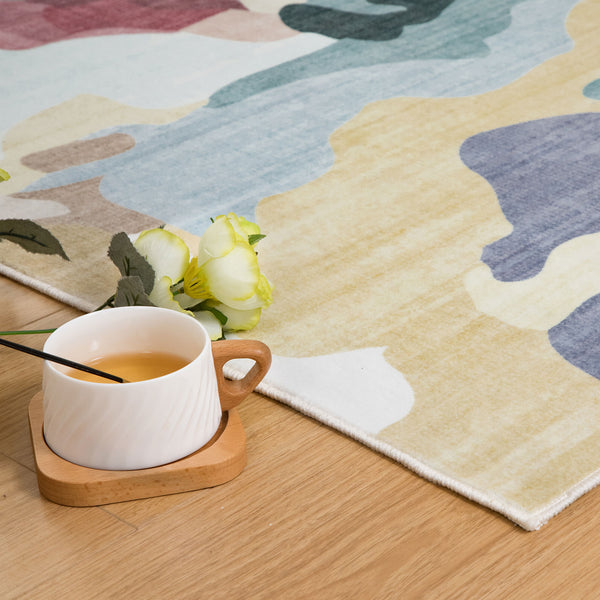 Pastel Pink Hall Runner Rug Non Slip Floor Rug Plush Modern Carpet 80x300cm