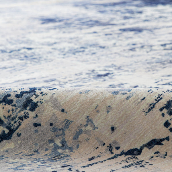 Blue Hallway Runner Soft Plush Corridor Rug Machine Washable Kitchen Mat 80x300c