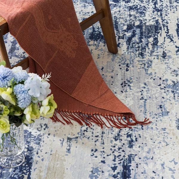 Blue Hallway Runner Soft Plush Corridor Rug Machine Washable Kitchen Mat 80x300c