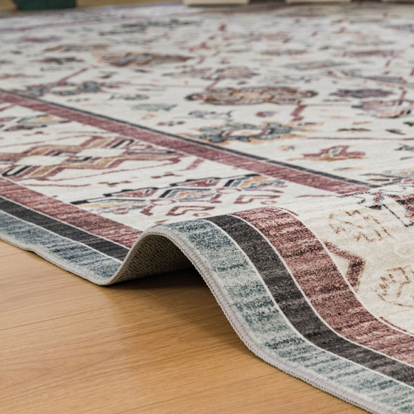 Red Hallway Runner Rug Non Slip Machine Washable Non Slip Corridor Mat 80x300cm