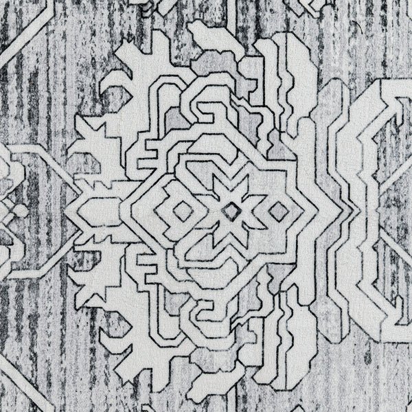 Extra Large Rug Silver Grey Neutral Distressed Lounges Carpet Runner Mat Machine Washable