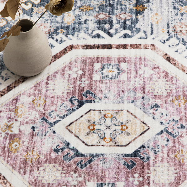 Orange Hallway Runner Beautiful Diamond Retro Carpet Washable Mat 80x300cm
